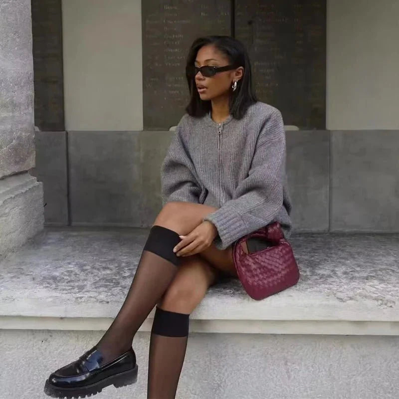 Zorella | Comfortabel gebreid vest met ritssluiting