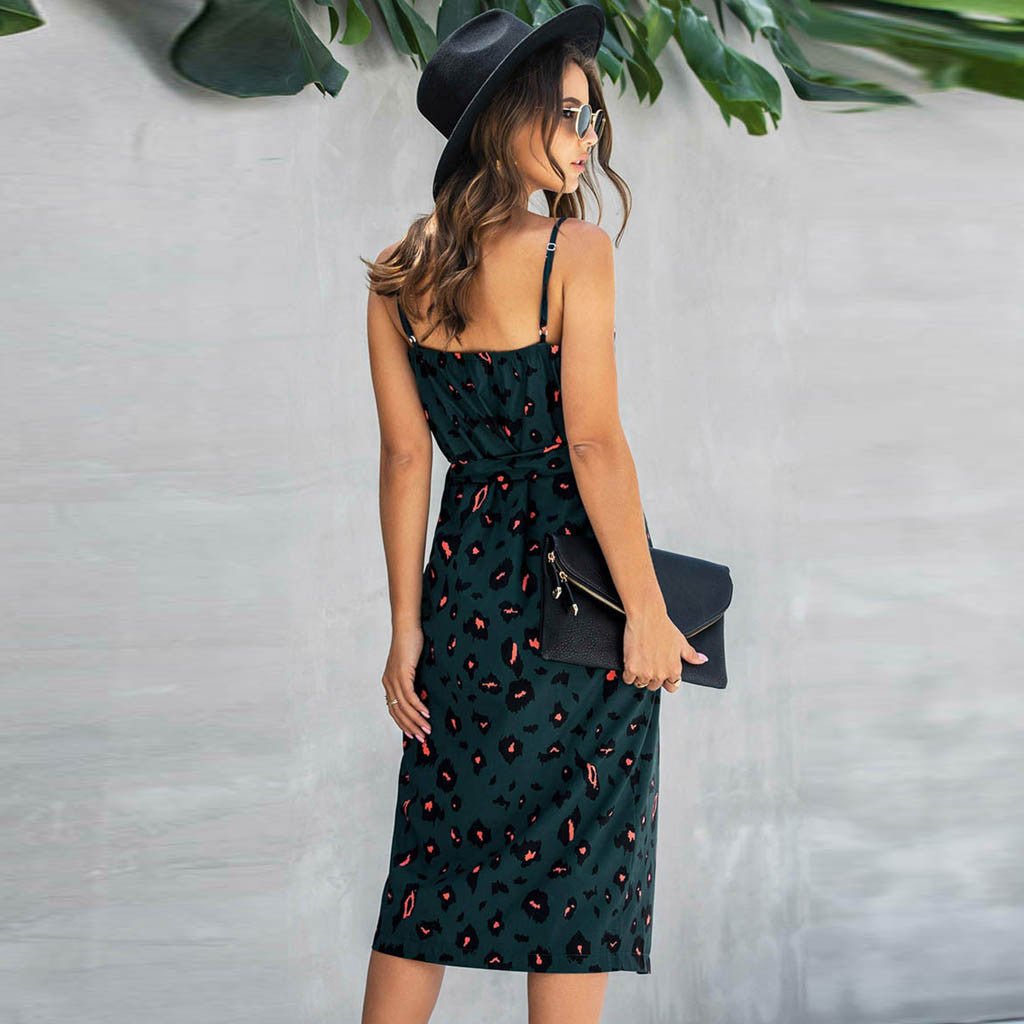 Brietta | Luchtige wikkeljurk met print