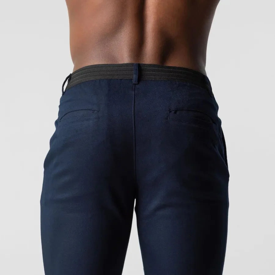 Boje | Getailleerde stretch chino broek
