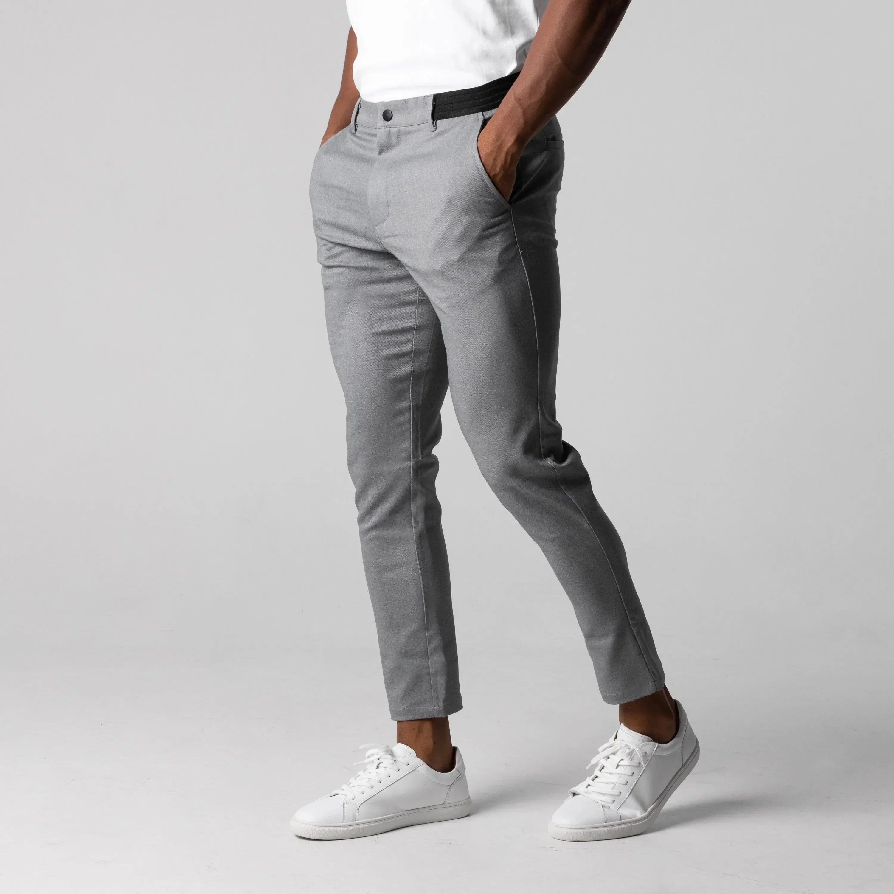 Boje | Getailleerde stretch chino broek