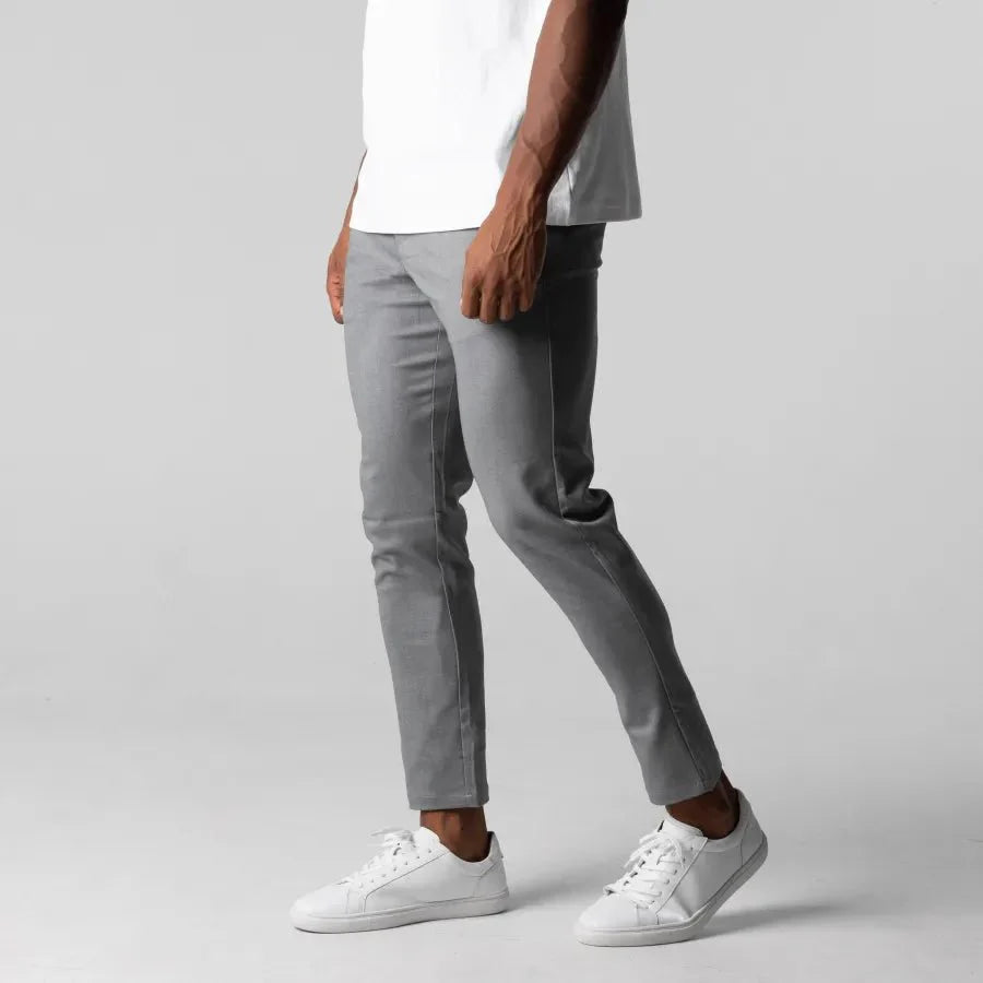 Boje | Getailleerde stretch chino broek