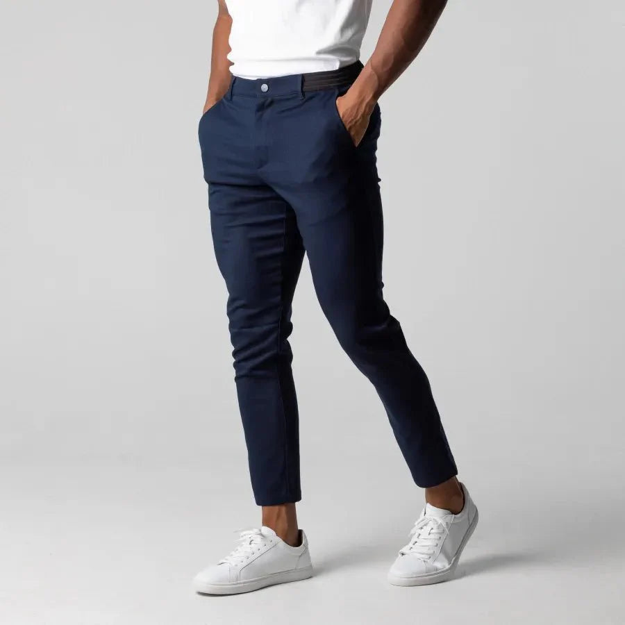 Boje | Getailleerde stretch chino broek