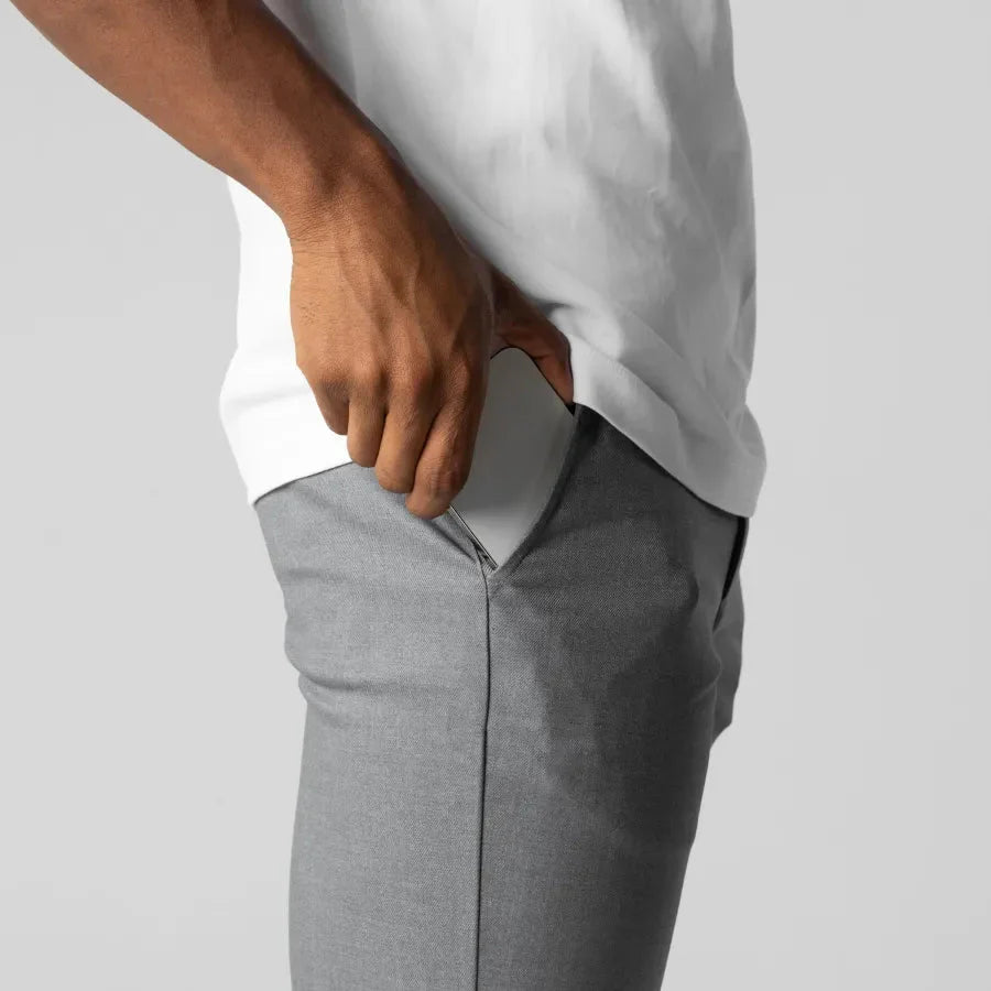 Boje | Getailleerde stretch chino broek