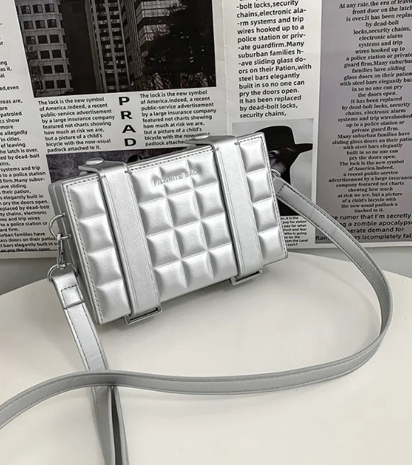 Blake | Gestructureerde Look Box Crossbodytas