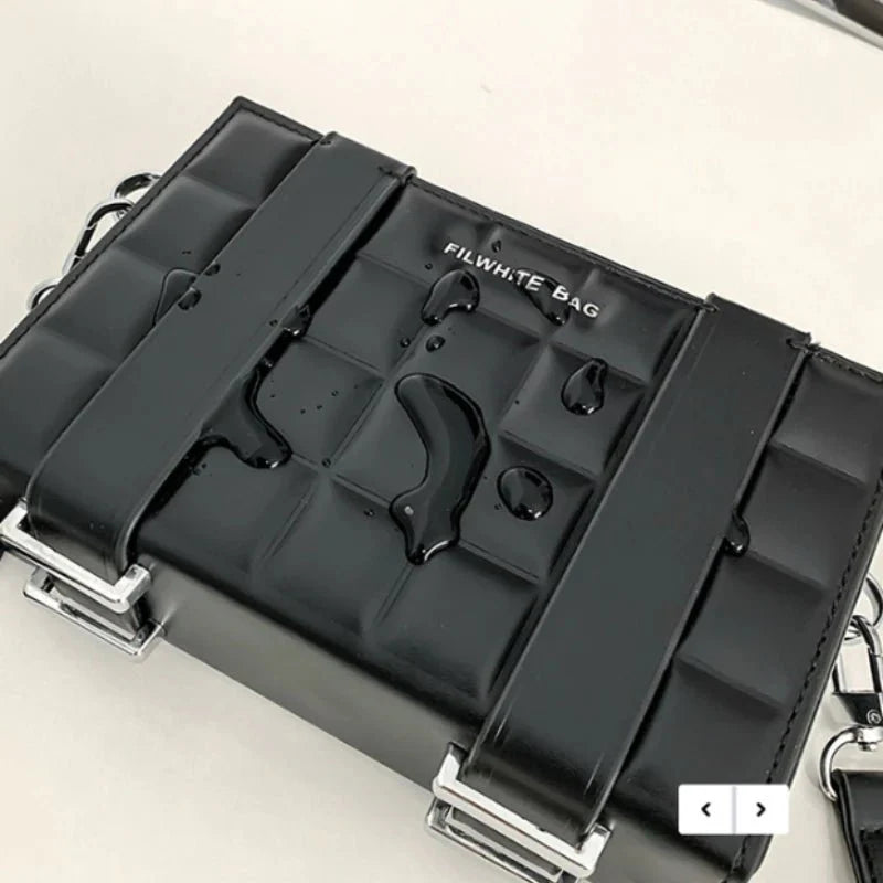 Blake | Gestructureerde Look Box Crossbodytas