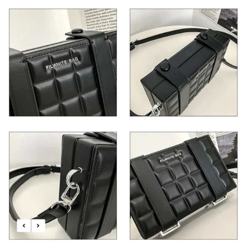 Blake | Gestructureerde Look Box Crossbodytas