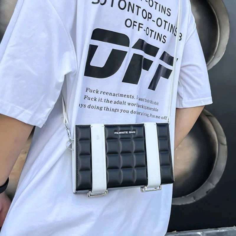 Blake | Gestructureerde Look Box Crossbodytas