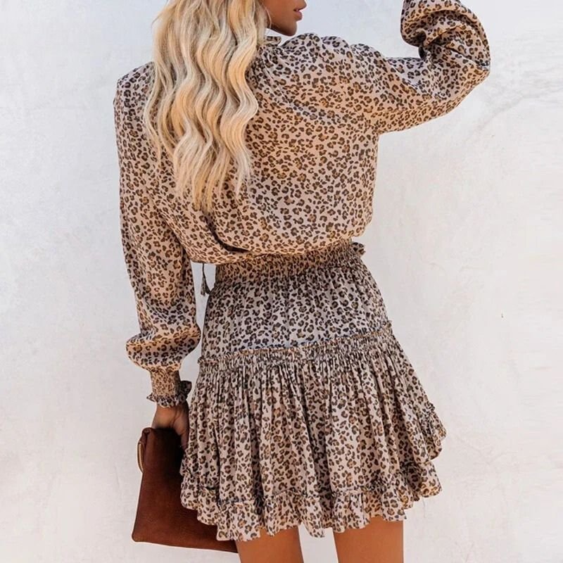 Zylarra | Emberspot Leopard Mini Dress