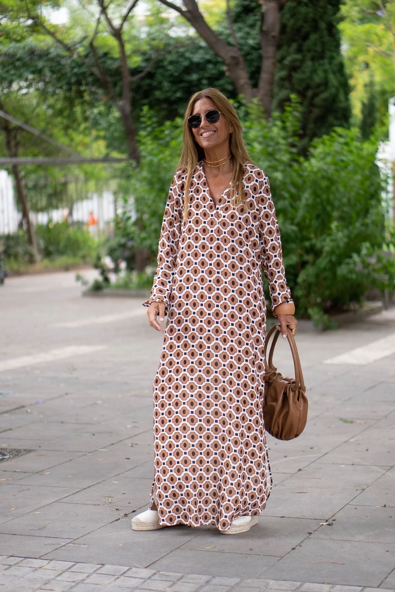 Christin | Luchtige maxi-jurk met print in boho-stijl