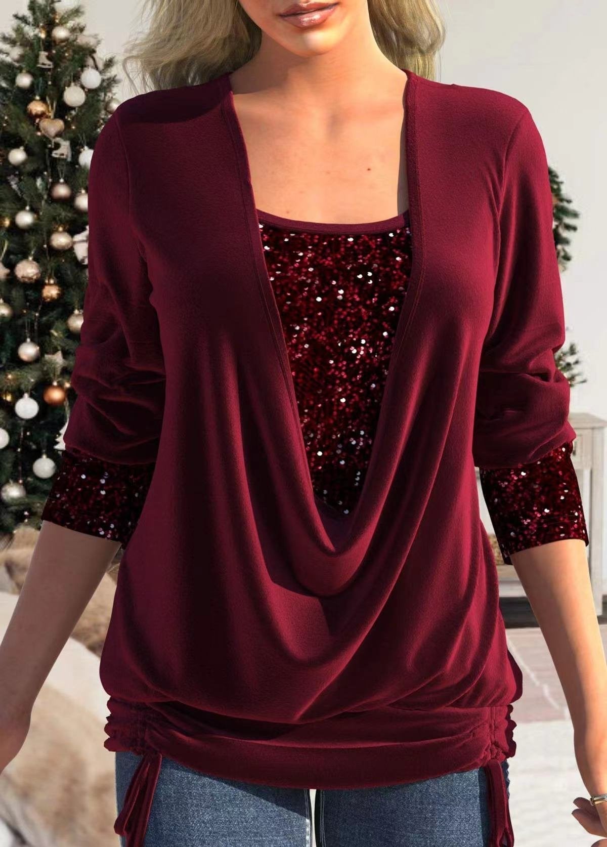 Claire | Glamoureuze glitterblouse