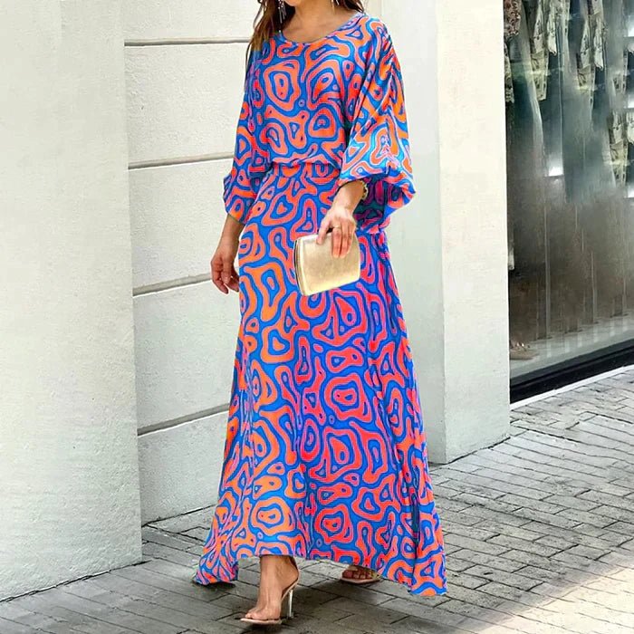 Haisley | Bohemian maxi-jurk met print