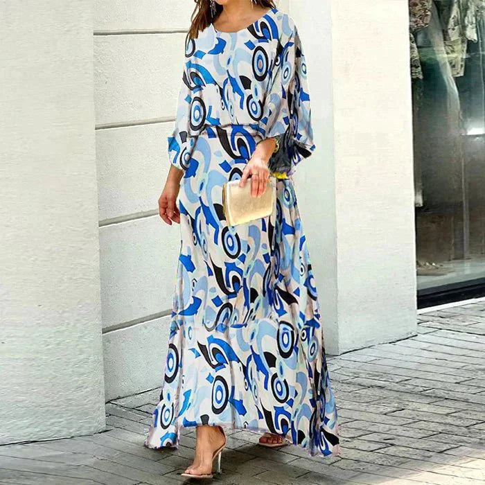 Haisley | Bohemian maxi-jurk met print