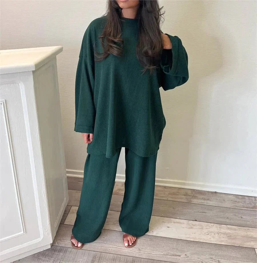 Malvie | Geribbelde loungewear set