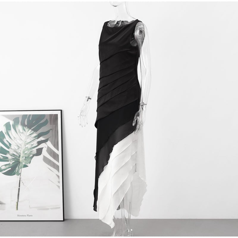 Thalurea | Gelaagde maxi-avondjurk