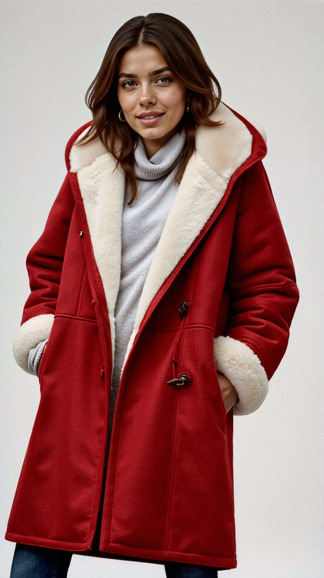 Helemina | Minimalistische overjas met capuchon