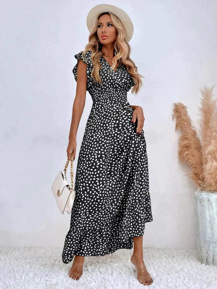 Thaleira | Vloeiende A-lijn maxi-jurk