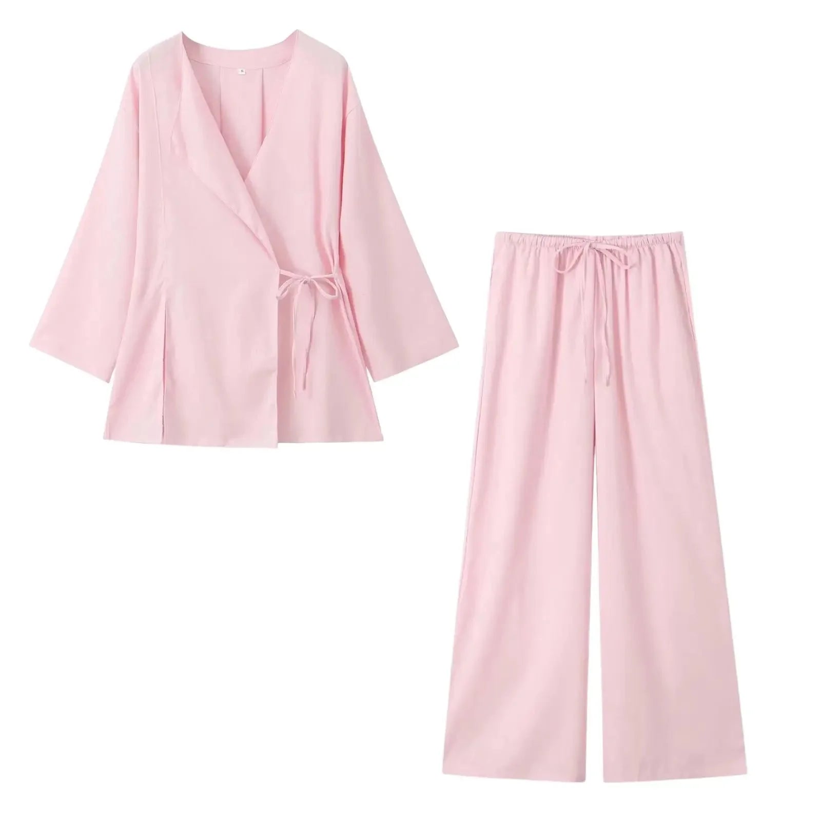 Selah | Elegante tweedelige set bestaande uit een wikkeltop en een broek