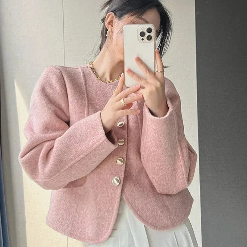 Elvarine | Gestructureerde oversized blazer