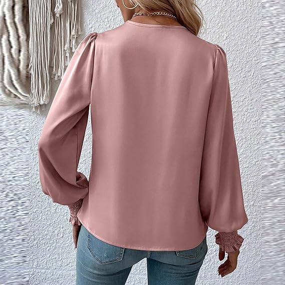 Lilou | Chique blouse met lange mouwen en ruches
