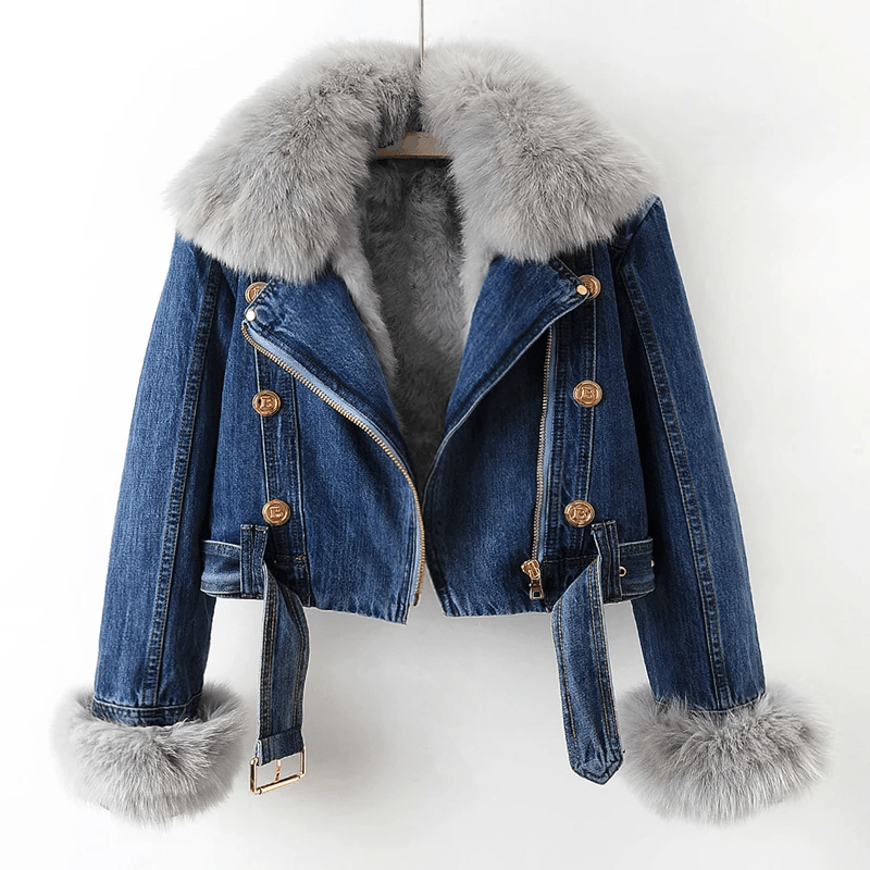 Liselotte | Denim jack in vintagestijl