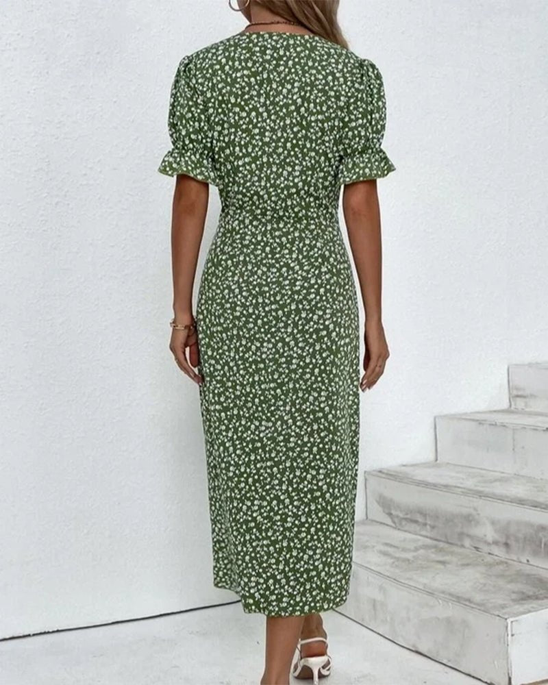 Ellie | Romantische jurk met bloemenprint