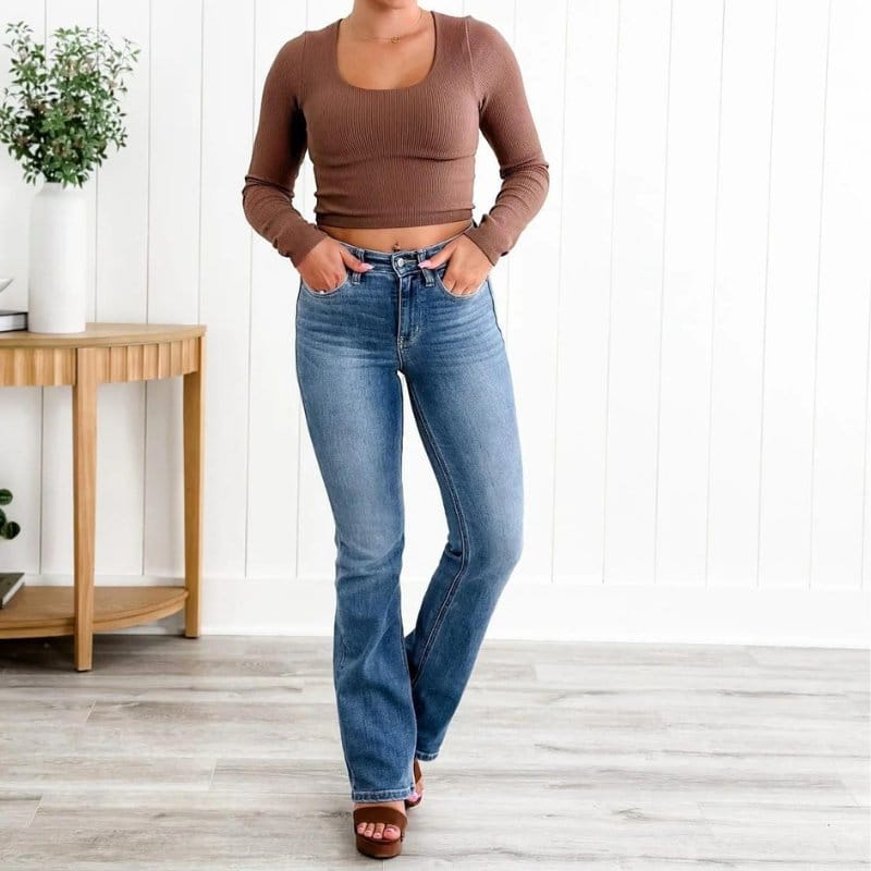 Solvra | High-Rise Shaping Jeans
