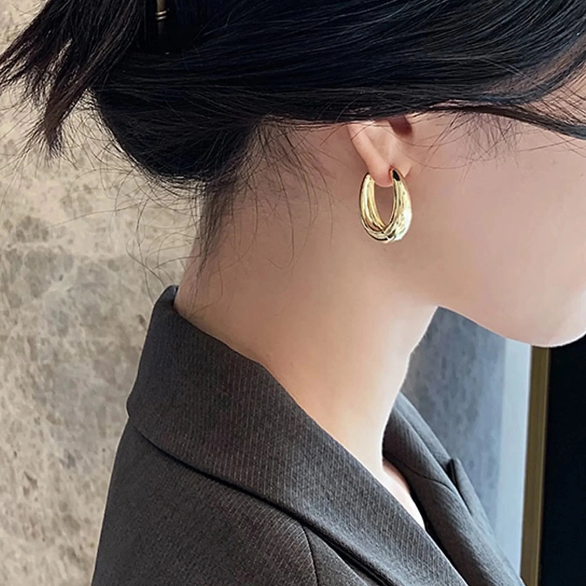 Juna | Stoere bliksemvormige oorringen