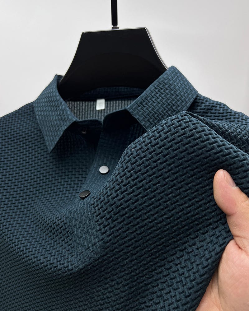 Axomar | Polo shirt met strakke, gestructureerde look