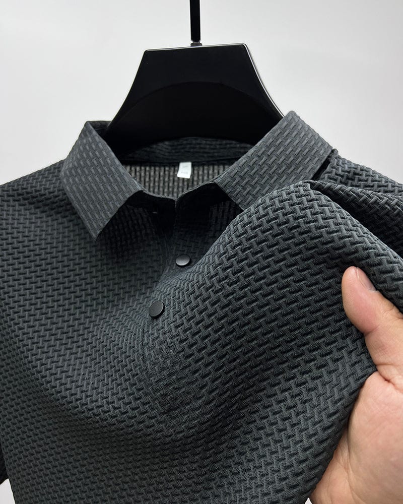 Axomar | Polo shirt met strakke, gestructureerde look