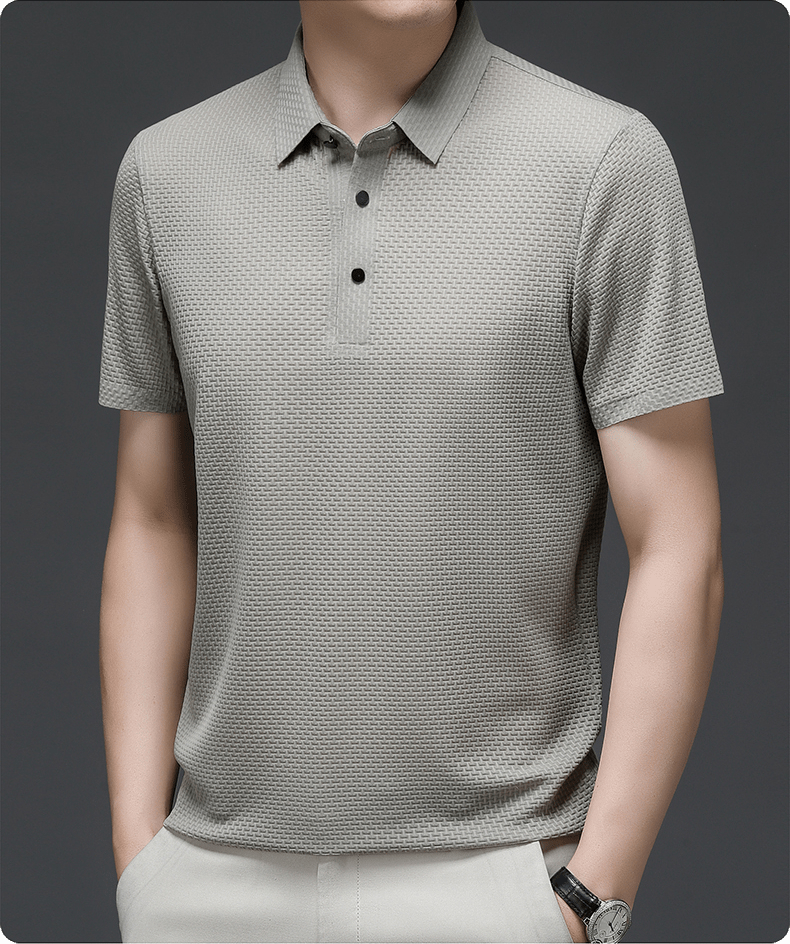 Axomar | Polo shirt met strakke, gestructureerde look