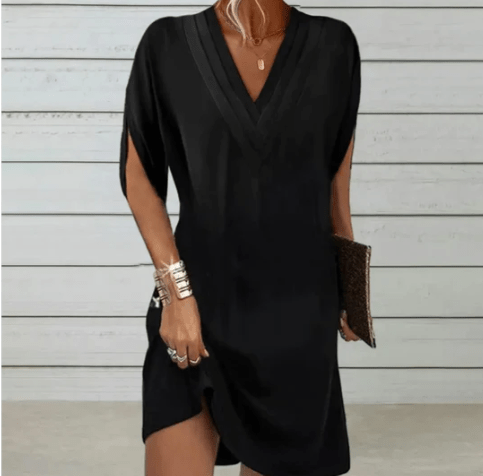 Sarah | Relaxte jurk met V-hals