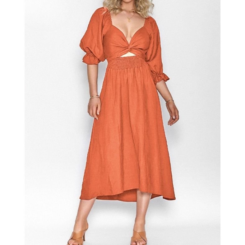 Trinity | Omkeerbare casual midi-jurk