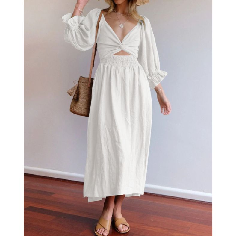 Trinity | Omkeerbare casual midi-jurk