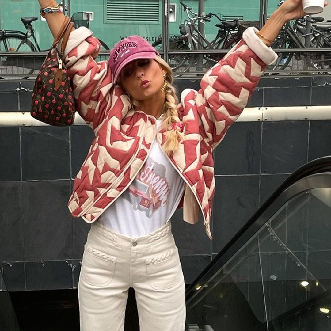 Harper | Felgekleurde gewatteerde jas