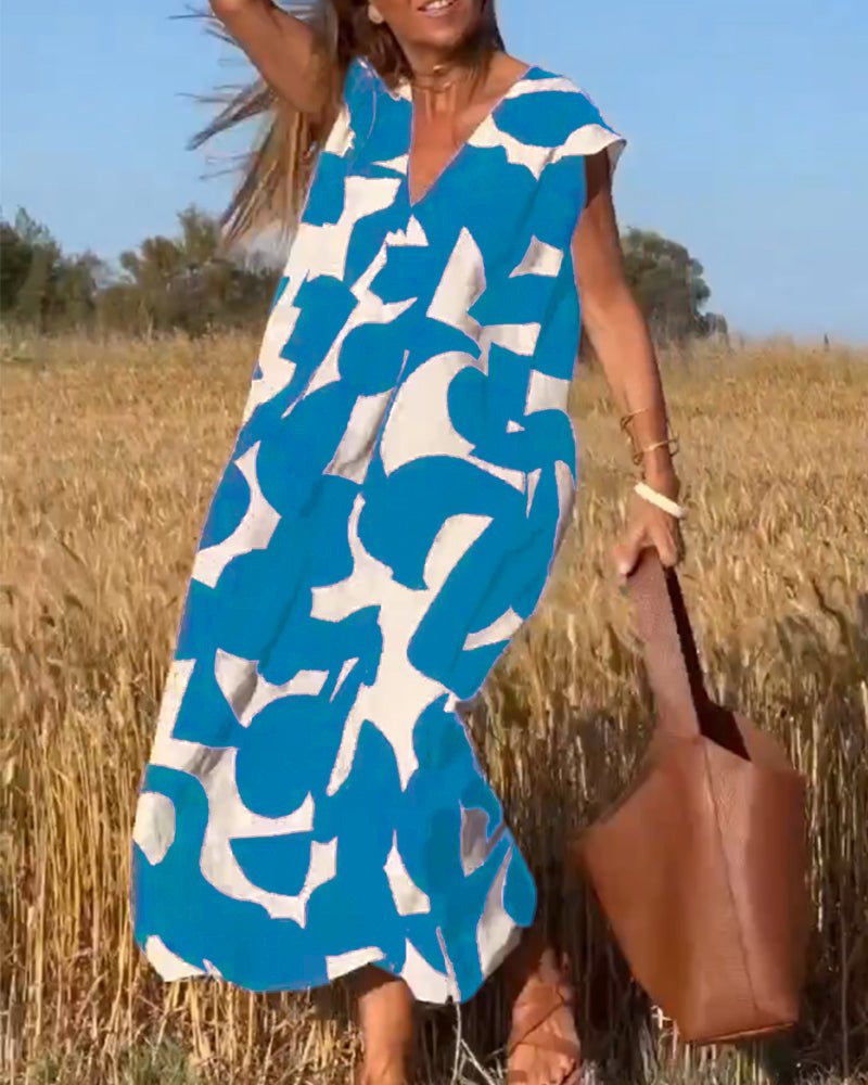 Larkin | Relaxte maxi-jurk met print