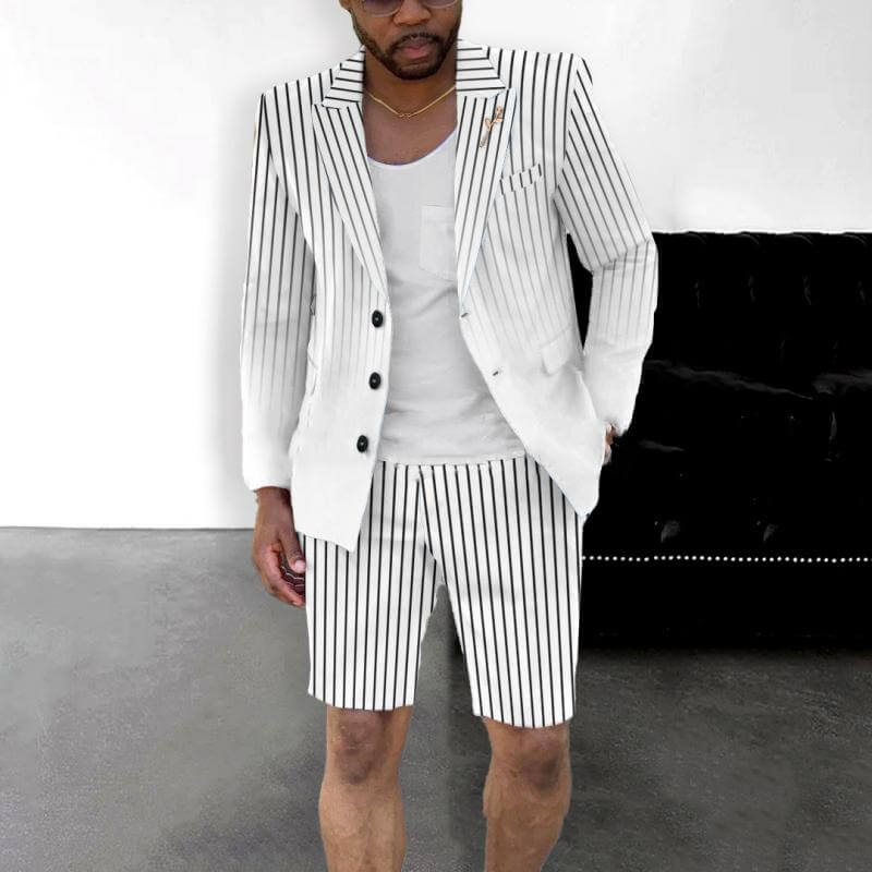 Heren casual pakshorts met kleurverloop 74991083L