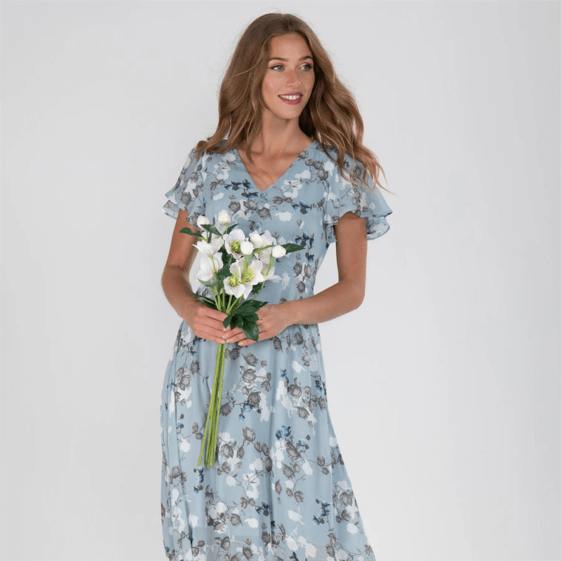 Flora | Vloeiende maxi-jurk met bloemenprint