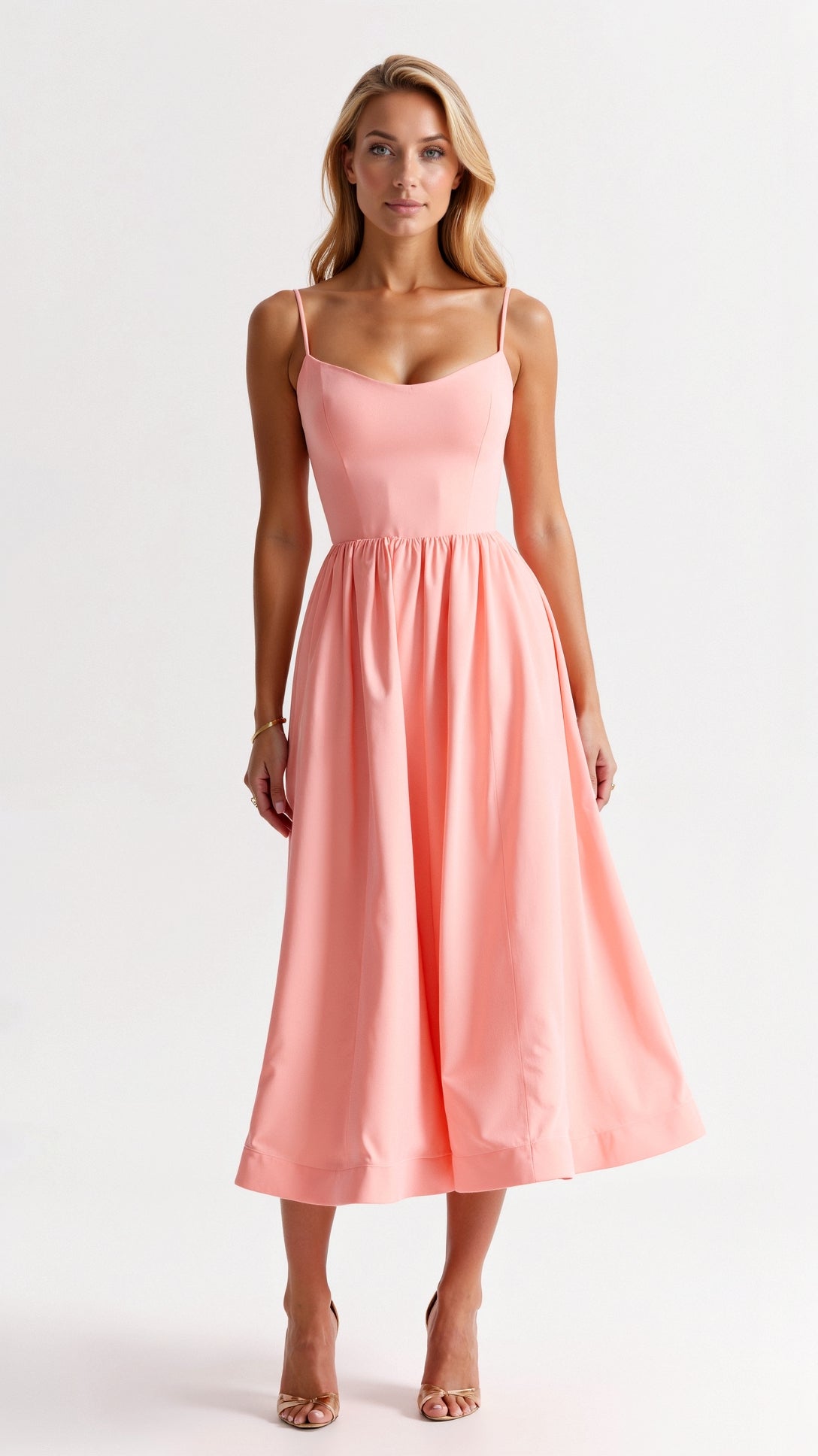 Carmeline | Maxi-jurk met zwierig silhouet