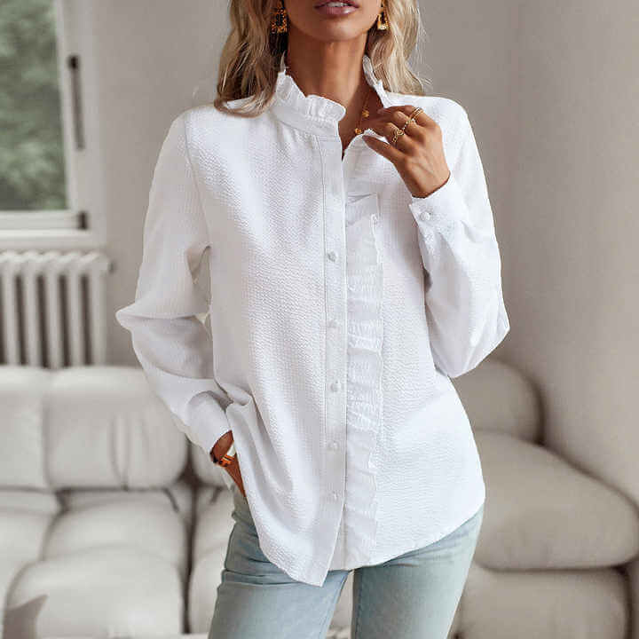 Lyra | Stijlvolle blouse met lange mouwen