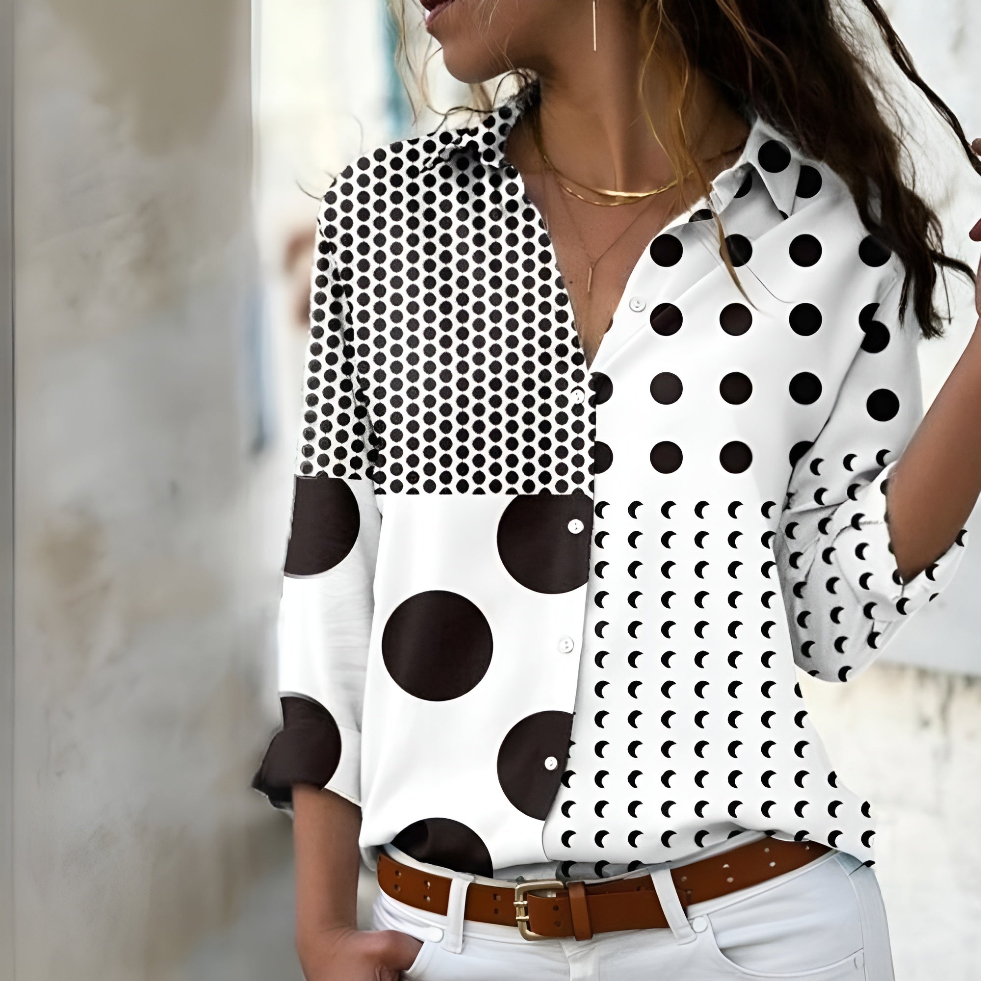 Bettina | Casual blouse met print
